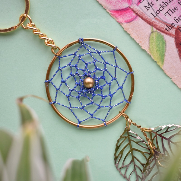 Blue Claret Dreamcatcher Keychain