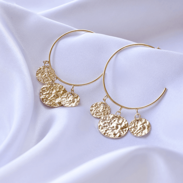 Metallic Gold Danglers