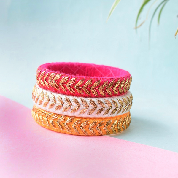 Festive Bangles Combo (Set of 3)