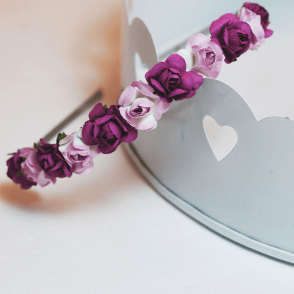 Floral Hairband - Purple