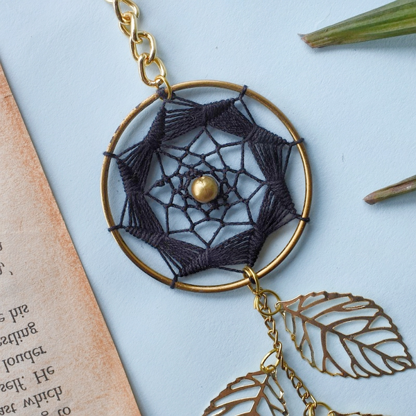 Black Widow Dreamcatcher Keychain