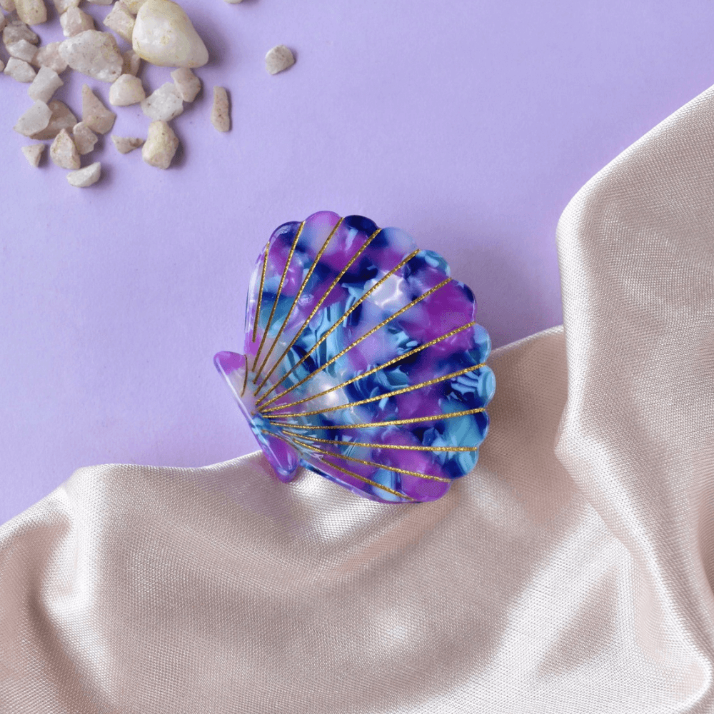 Acrylic Seashell Claw Clips
