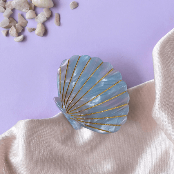 Acrylic Seashell Claw Clips
