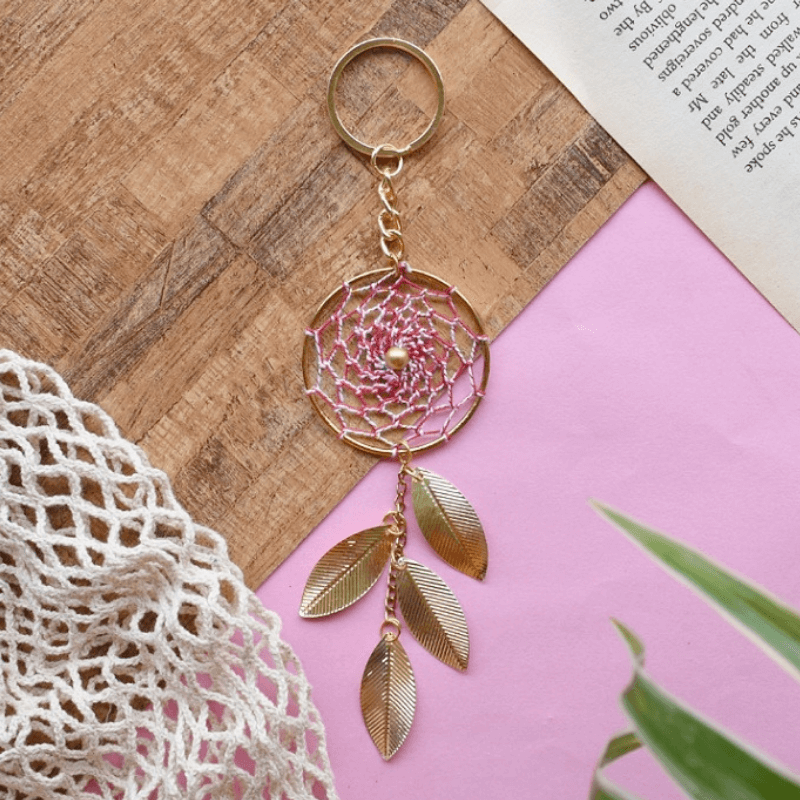 Red Claret Dreamcatcher Keychain