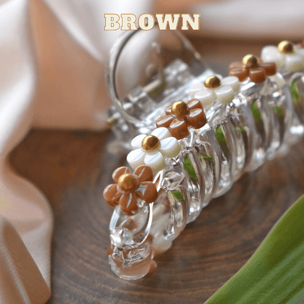 Acrylic Flower Claw Clips