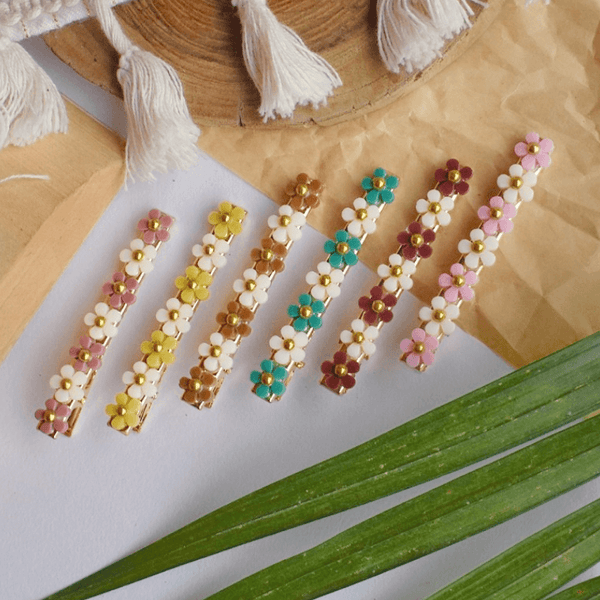 Summery Flower Snapclips