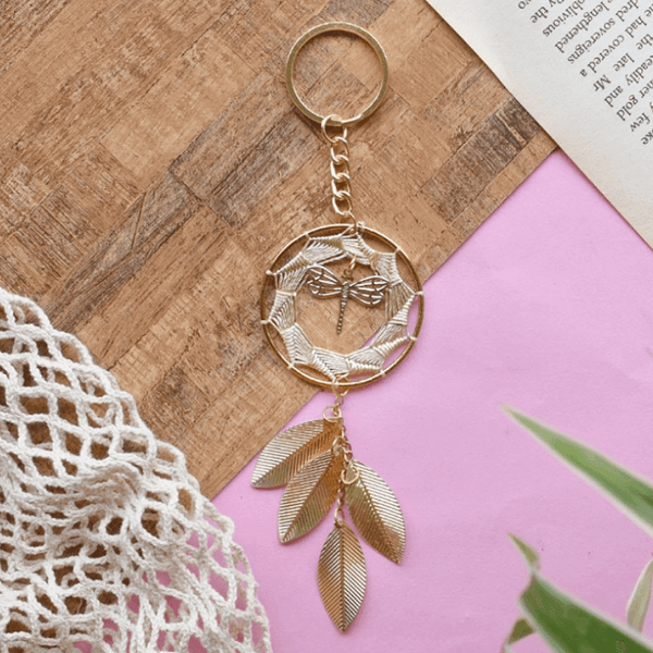Dragonfly Dreamcatcher Keychain