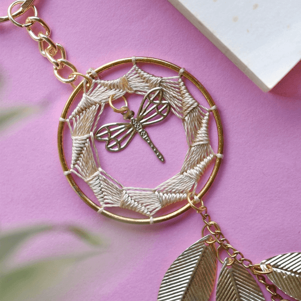 Dragonfly Dreamcatcher Keychain
