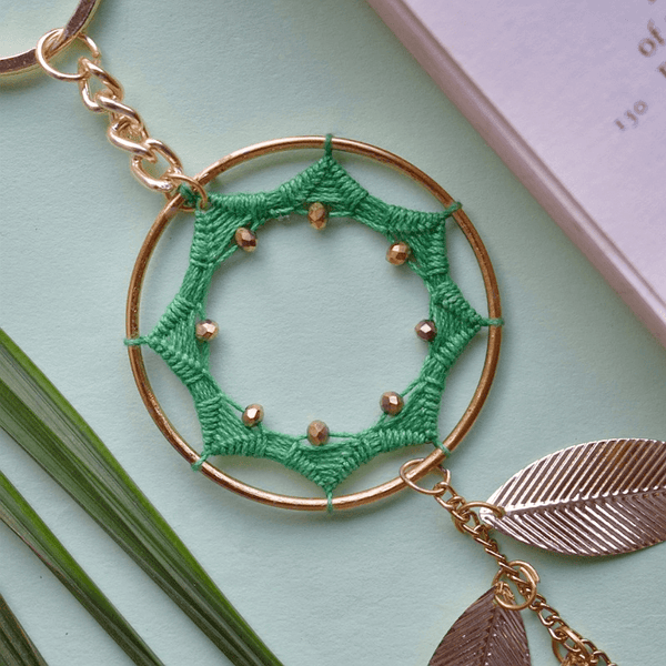 Green Chasm Dreamcatcher Keychain