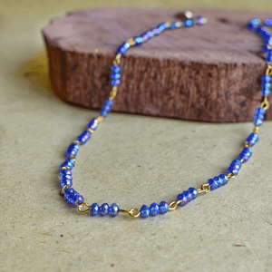 Beaded Blue Mask Chain