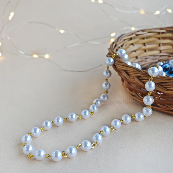 Evil Eye Pearl Face Mask Chain