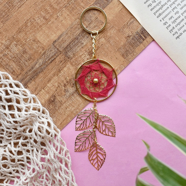Red Widow Dreamcatcher Keychain