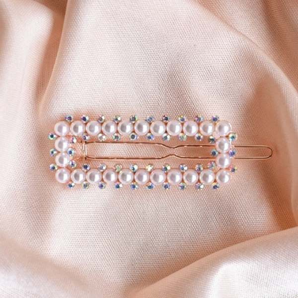 Rectangle Stone Barrette