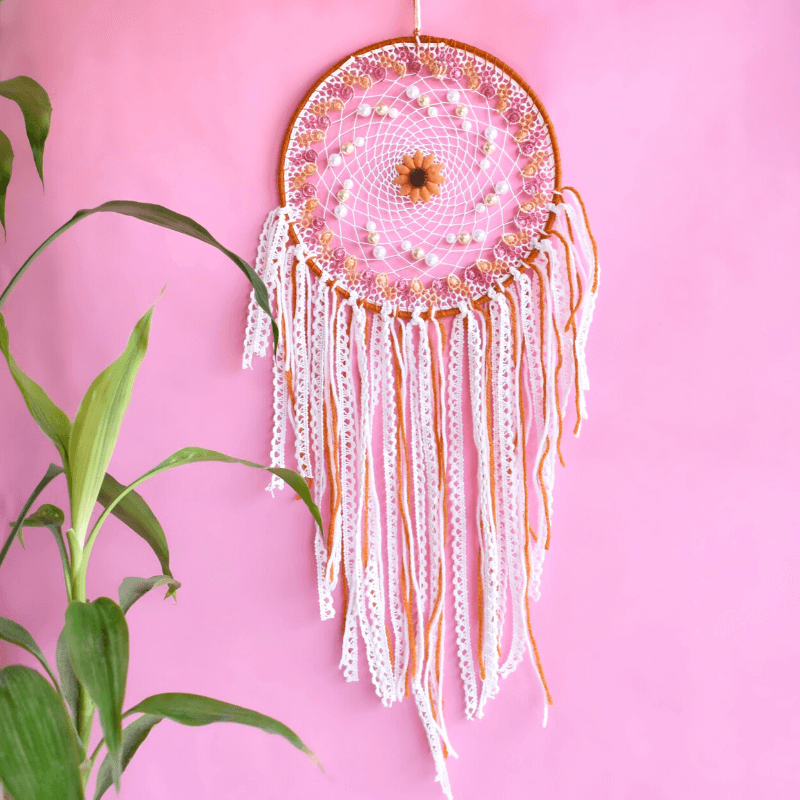 Lace Dreamcatcher - Orange