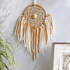 Universal Shimmery Brass Car & Wall Hanging Dreamcatcher