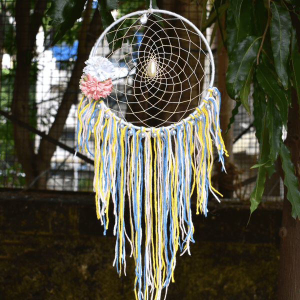 Pastel Flower Pearl Dreamcatcher