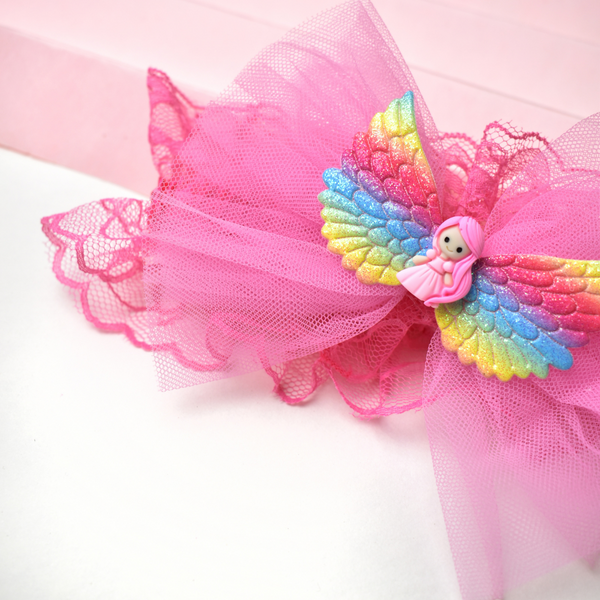 Unicorn Fairy Headband - Hot Pink