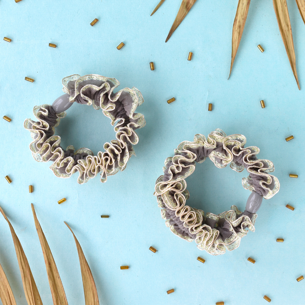 Festive Scrunchies - Grey