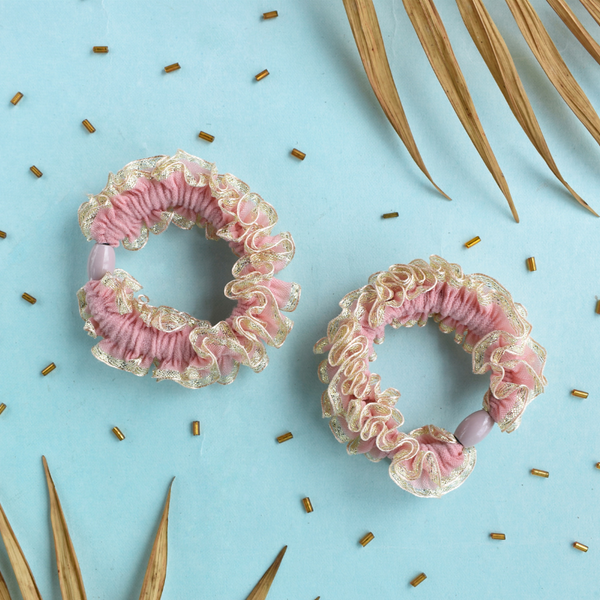 Festive Scrunchies - Pink