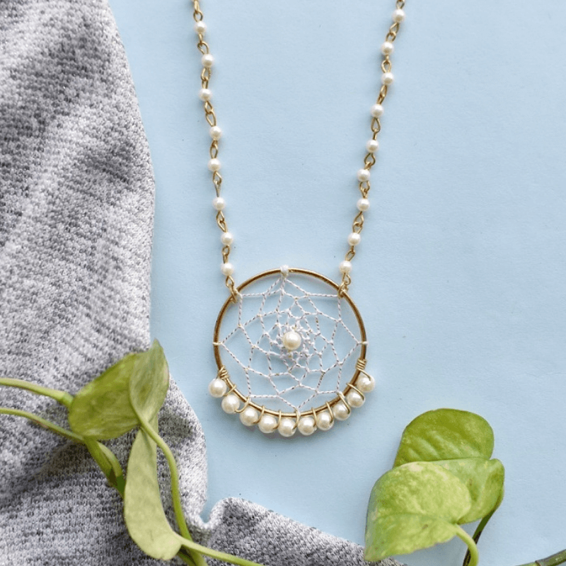 Dreamcatcher Pearl Necklace