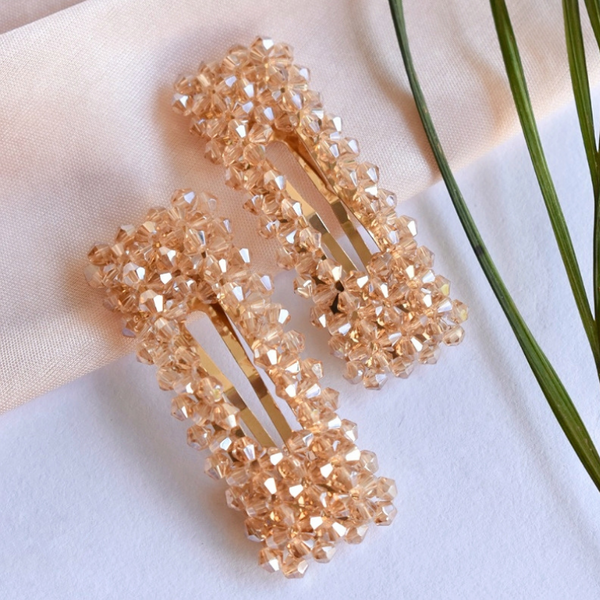Blingy Stone Box Hairclips