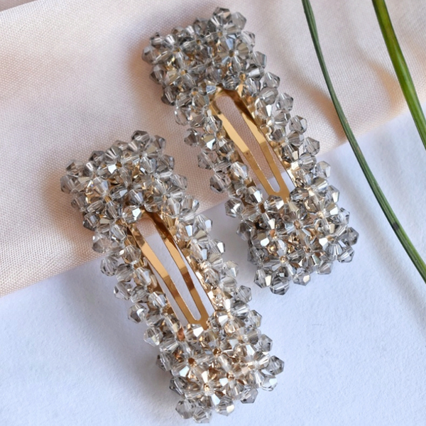 Blingy Stone Box Hairclips