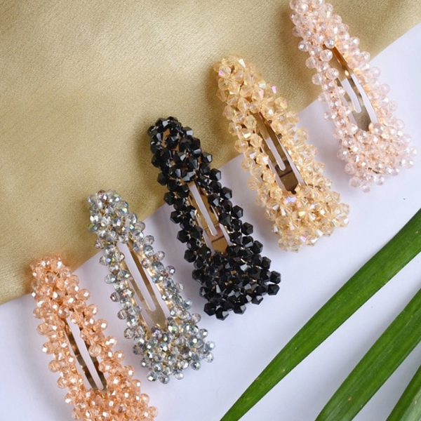 Blingy Stone Triangle Hairclips