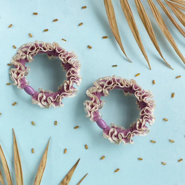 Festive Scrunchies - Lilac