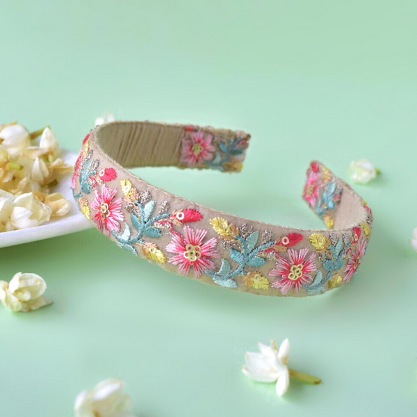 Mesh Flower Detailing Festive Hairband