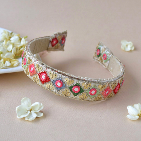 Multicolour Mirror Sequins Festive Hairband