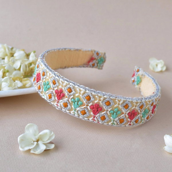 Thread Work Pastel Festive Hairband