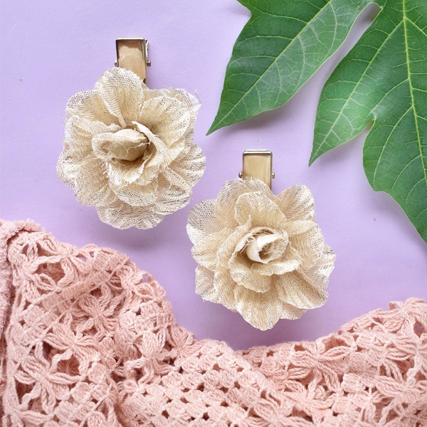 Golden Flower Hairclips