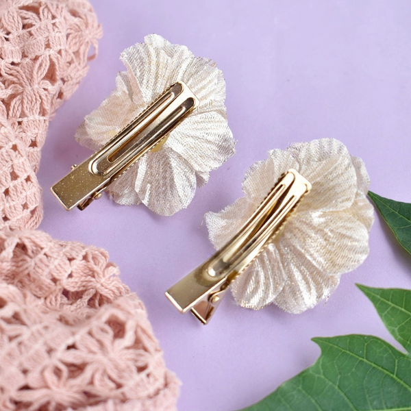 Golden Flower Hairclips