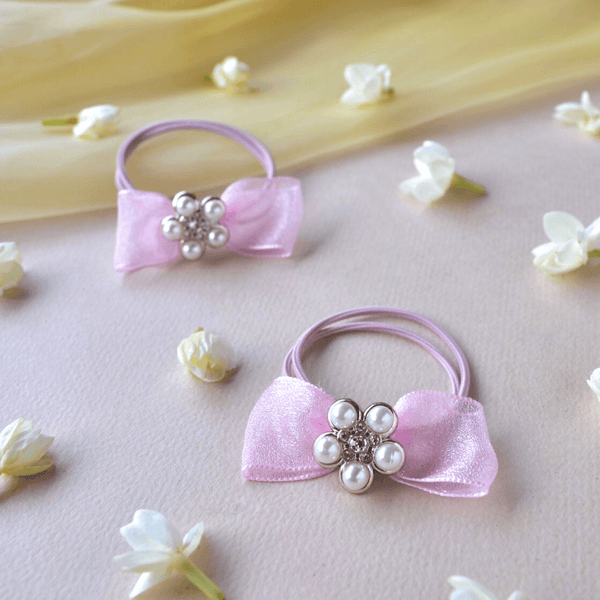 Rhinestone Embellished Rubber Bands