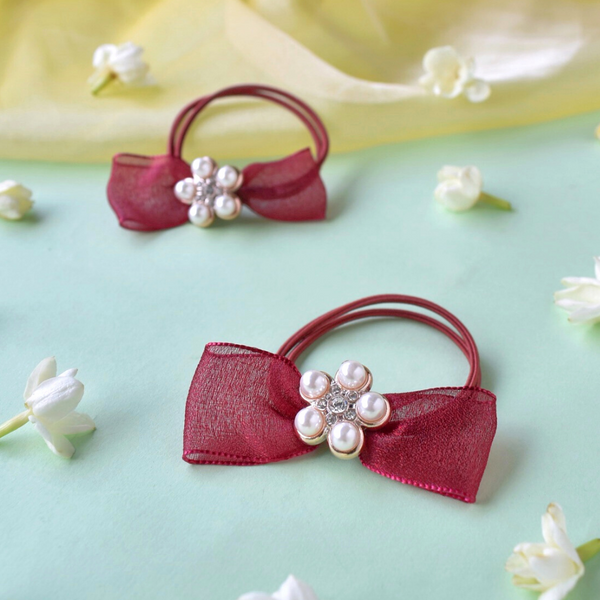 Rhinestone Embellished Rubber Bands