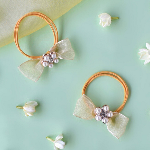 Rhinestone Embellished Rubber Bands