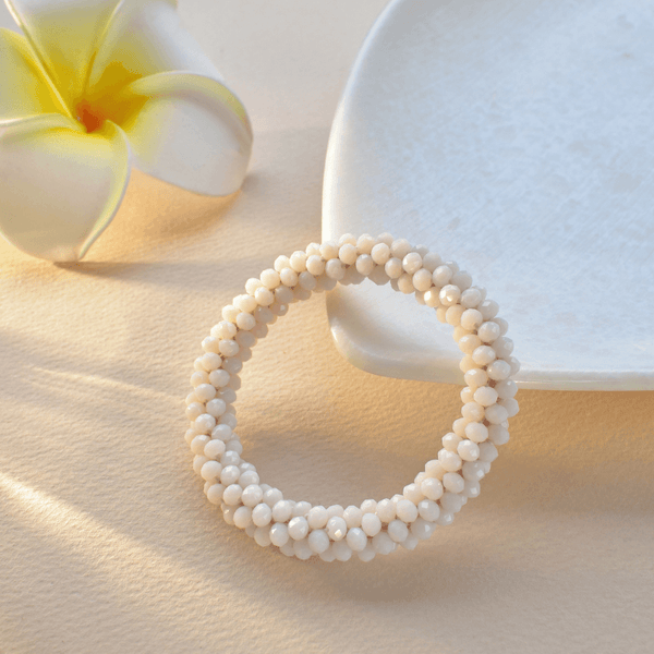 Stone Beaded Rubber Band