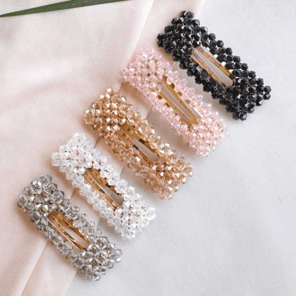 Blingy Stone Box Hairclips